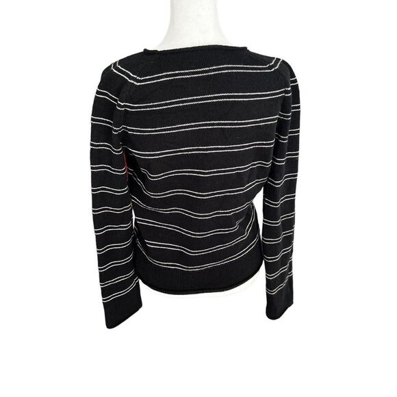 Vince Railroad Stripe Wool Cashmere Long Sleeve Sweater XXS - Picture 6 of 10